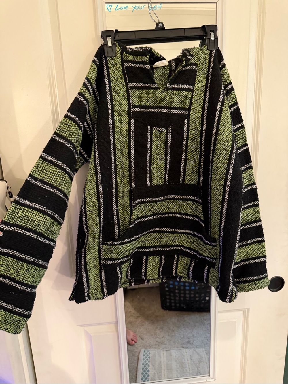 Green & Black Baja Hoodie